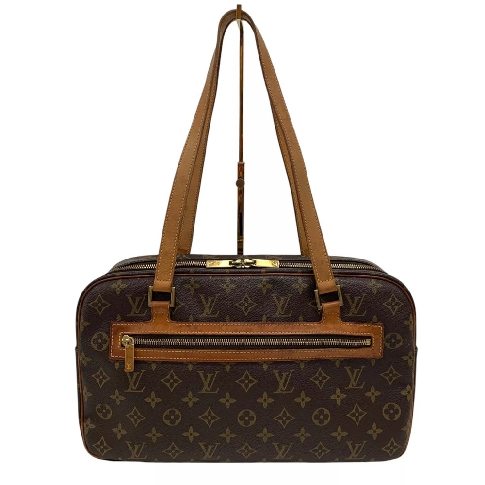 Monogram Cite GM M51181 Shoulder Bag Canvas Brown Authentic 12633